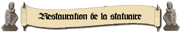 Restauration de la satuaire